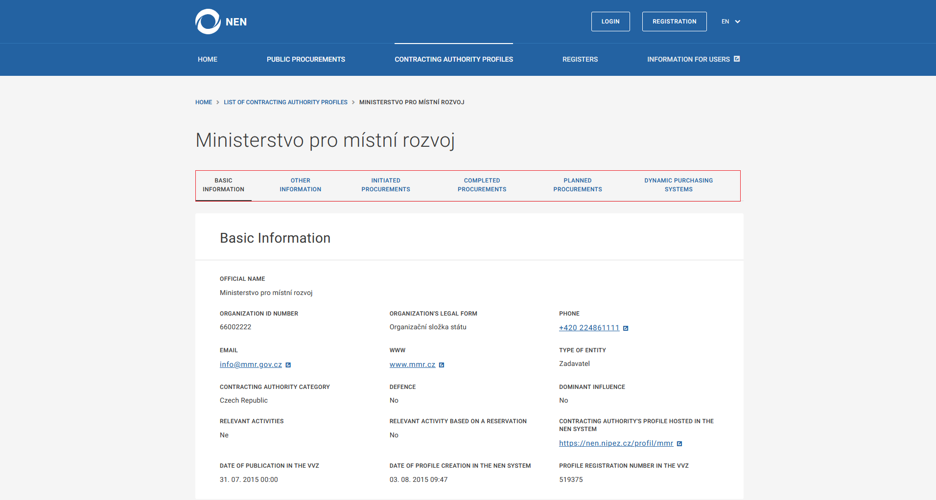 PD2003026Veřejná stránka systému NEN19AJ.png