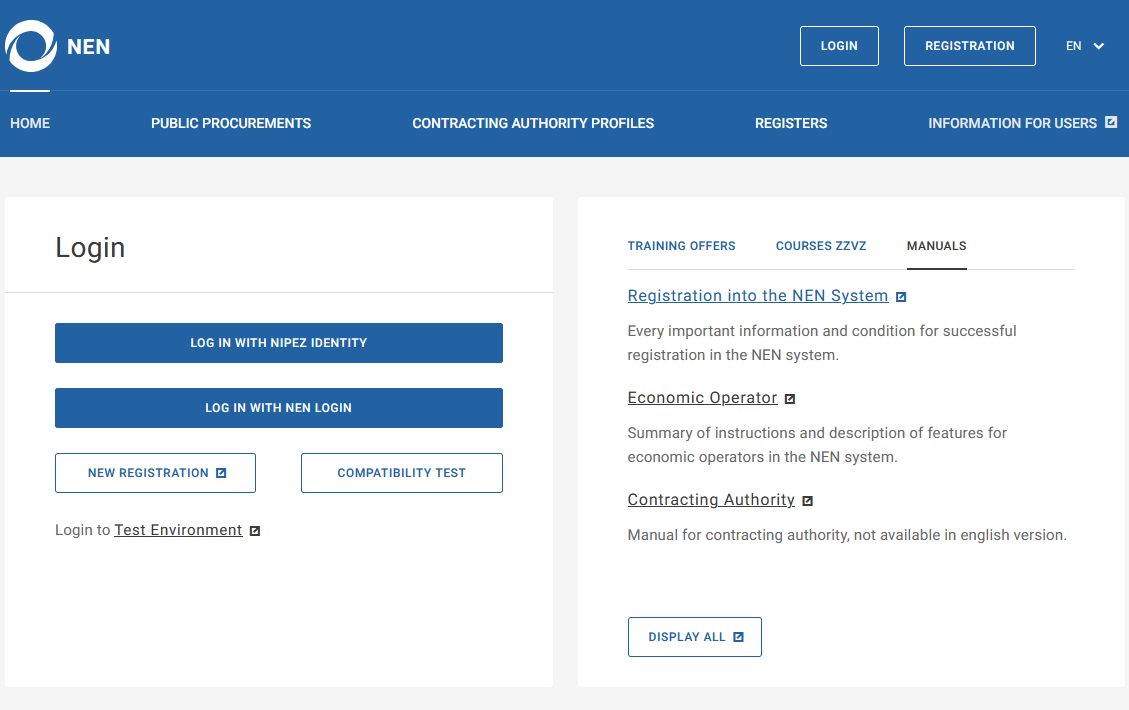 PD2122025Veřejná stránka systému NEN5.png