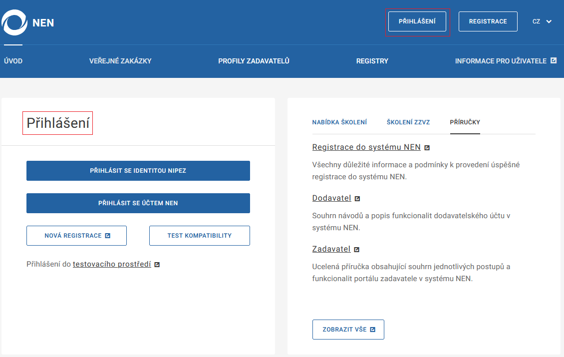 PD2122025Veřejná stránka systému NEN3.png